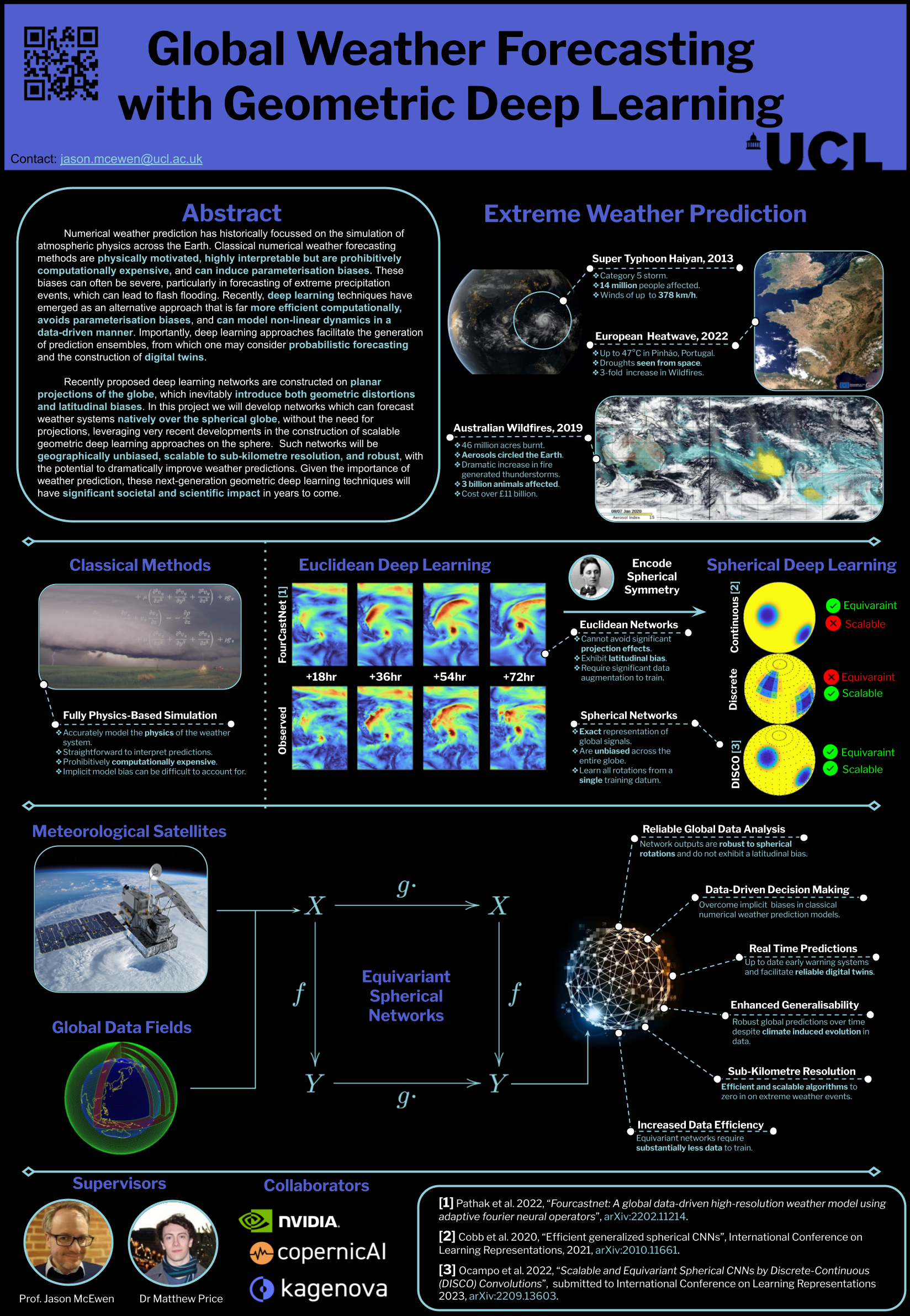 Weather prediction PhD project poster