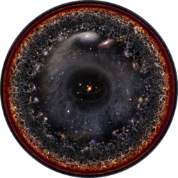 Observable universe image